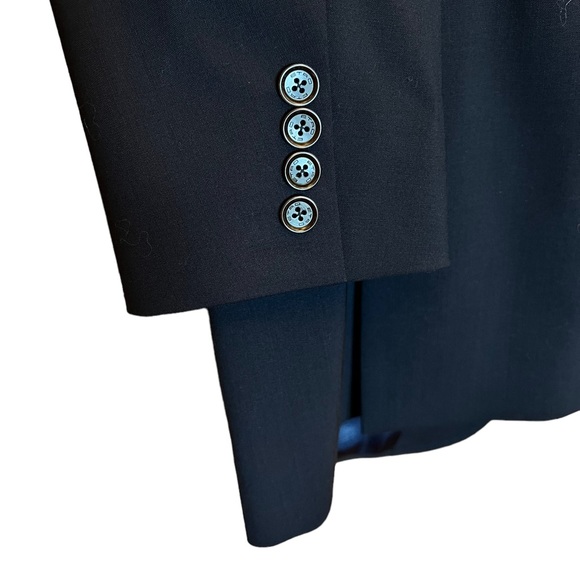 ETRO Man Blazer Jacket Size 50 Long Sleeves 100% Wool Lining is Silk-Acetate - Picture 10 of 15